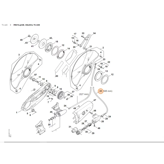 STIHL  Wąż 1.000 mm 0000 937 4142